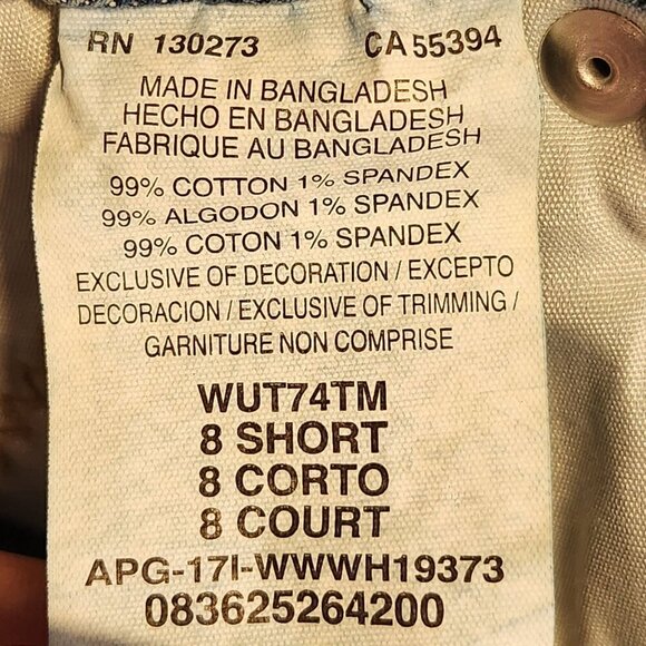 Aura Jeans Faded Medium Wash Women's 8 Short Mid Rise Boot Cut Western Brown Tag - Picture 6 of 7